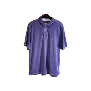 Tommy Bahama Paradiso Cove Purple Polo Short Sleave Shirt Large